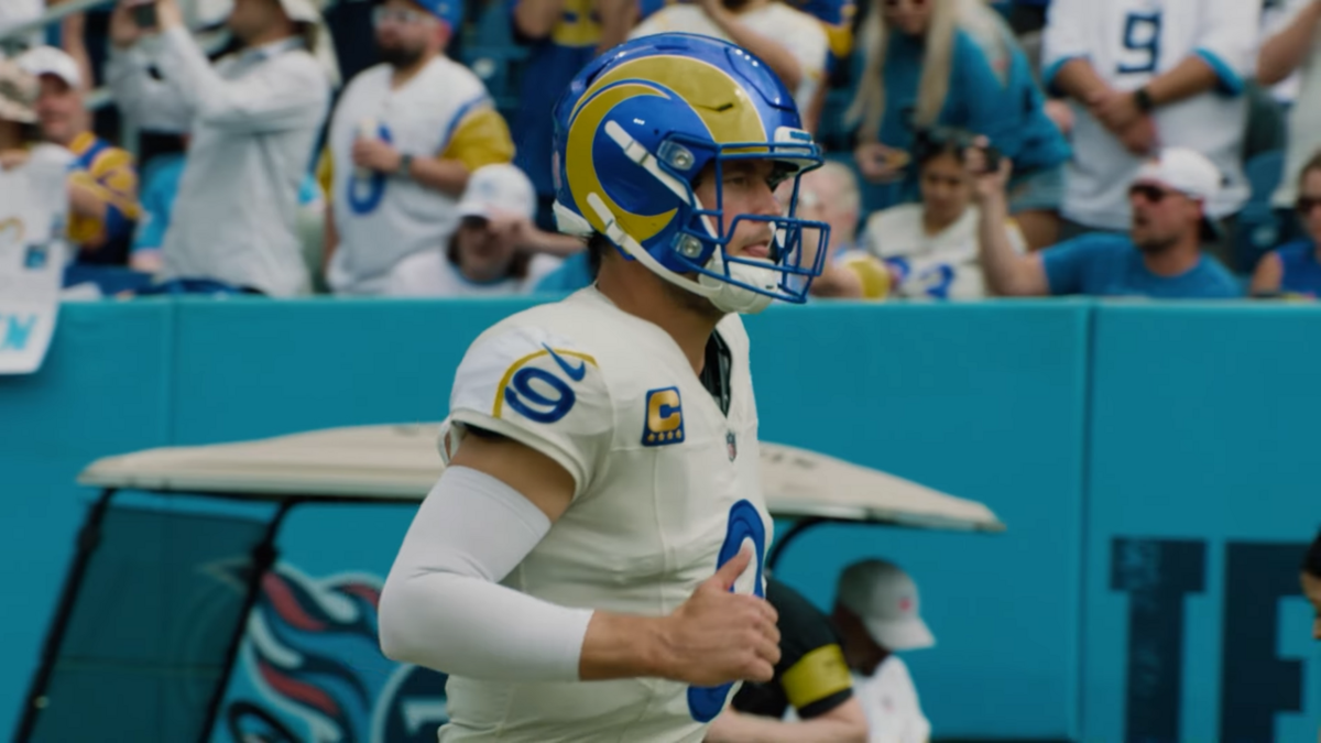 Matthew Stafford during the Rams’ 2025 game at Tennessee. Archival photograph; it is not from today’s game.