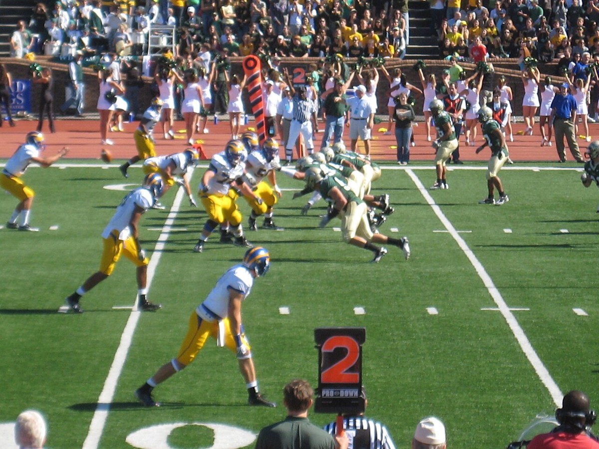 Delaware and William & Mary in an archival football photograph. Players shown are not identified as current participants.